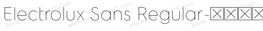 Electrolux Sans Regular字体转换